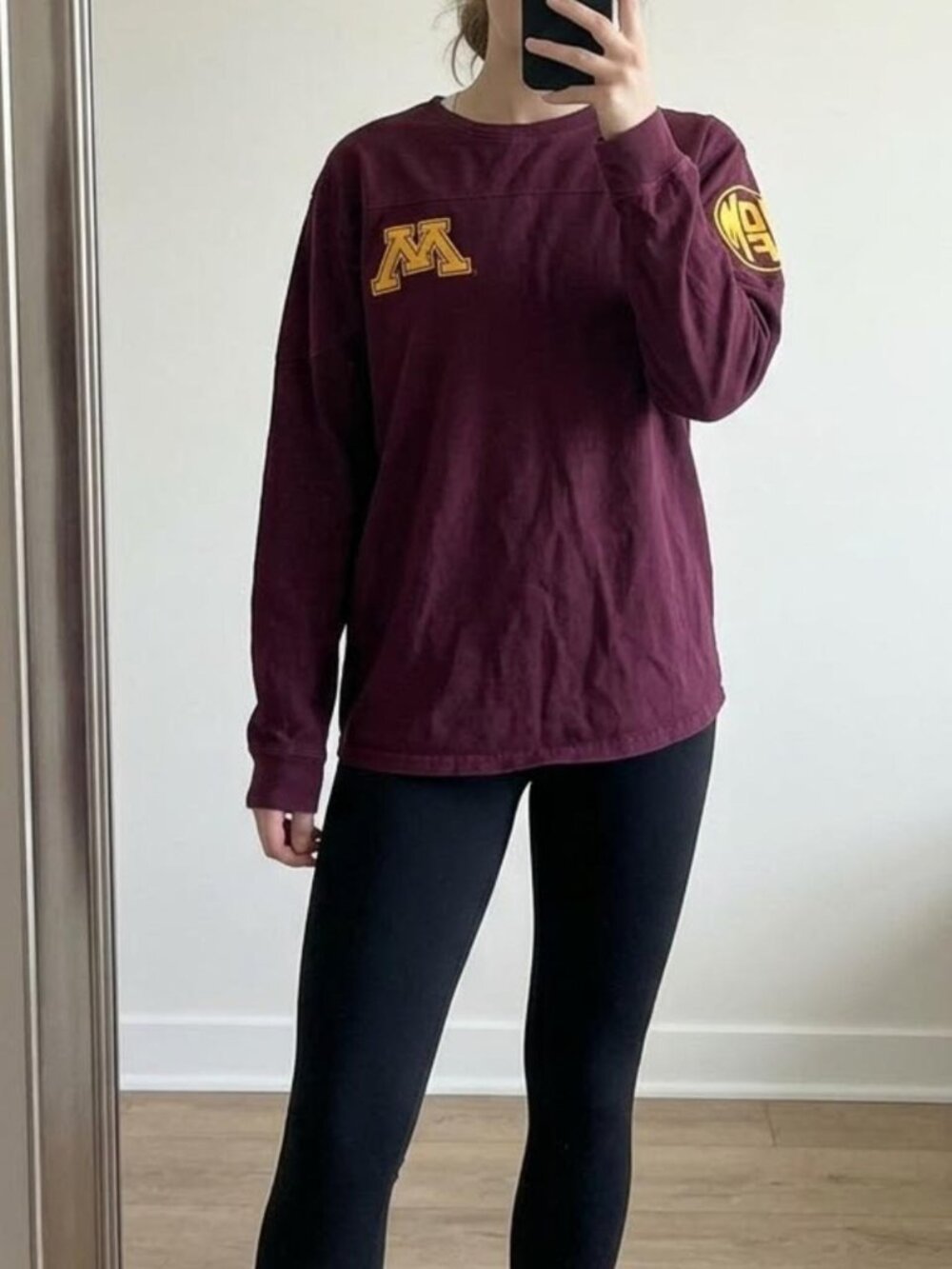 University of Minnesota U of M Gophers Unisex Maroon Long Sleeve Shirt